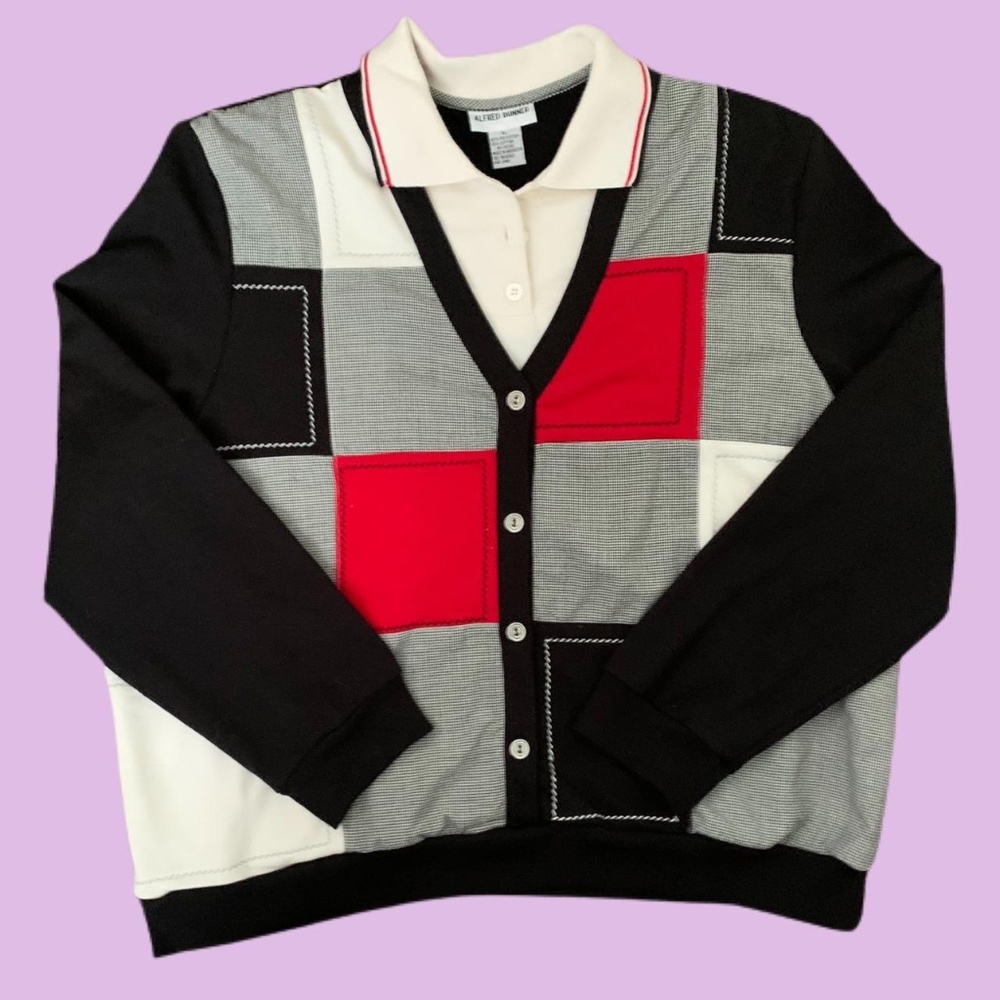 Oversized Patchwork Button Down